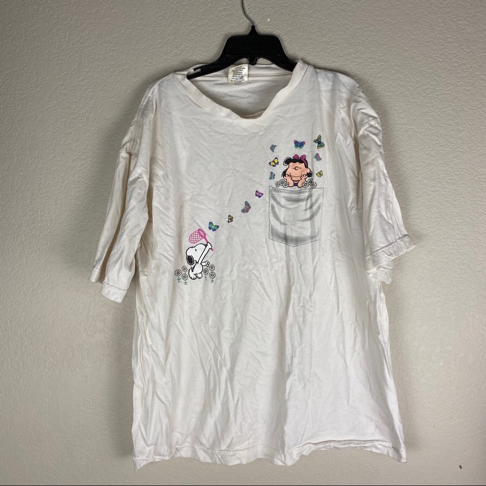 Vintage Tour Champ Snoopy Cartoon Shirt Size XXL